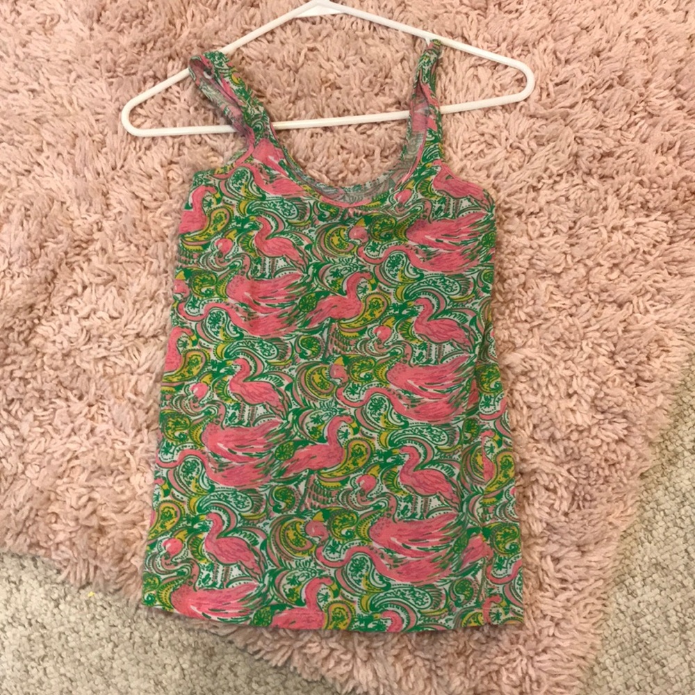 Lilly Pulitzer flamingo tank